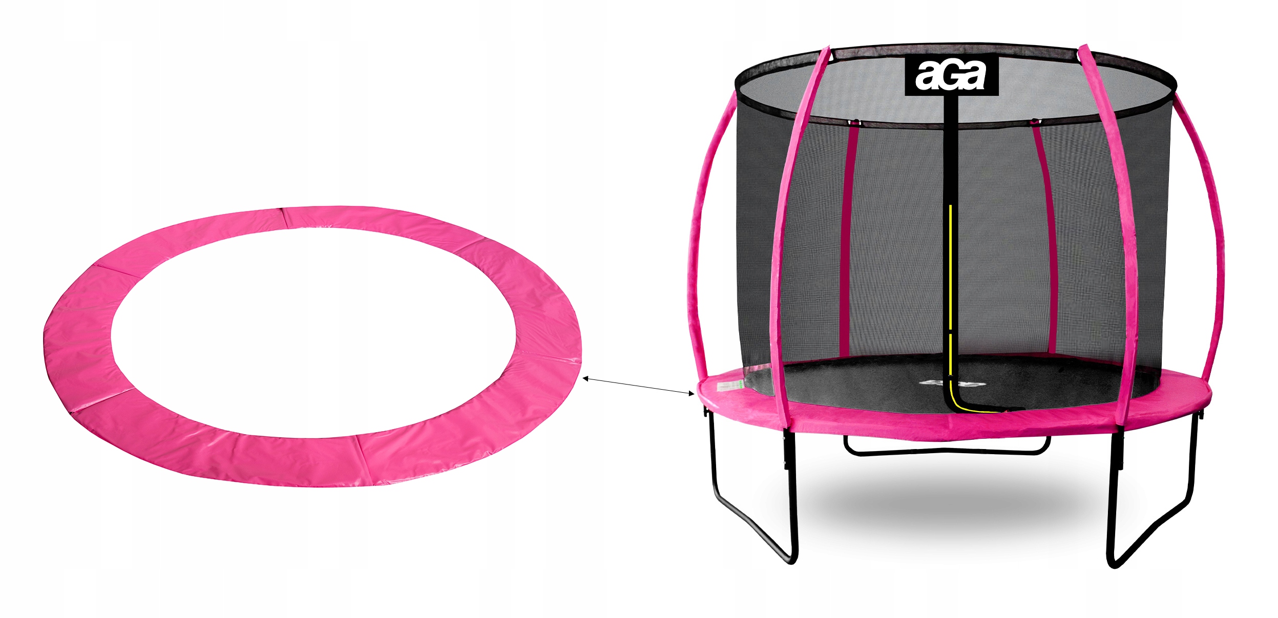Uniwersalna Osłona sprężyn trampoliny 366 cm 12ft Różowy Producent aGa