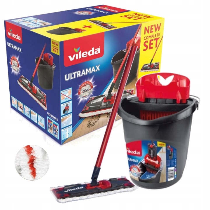 

Vileda Ultramax Mop Box płaski wiadro wyciskacz