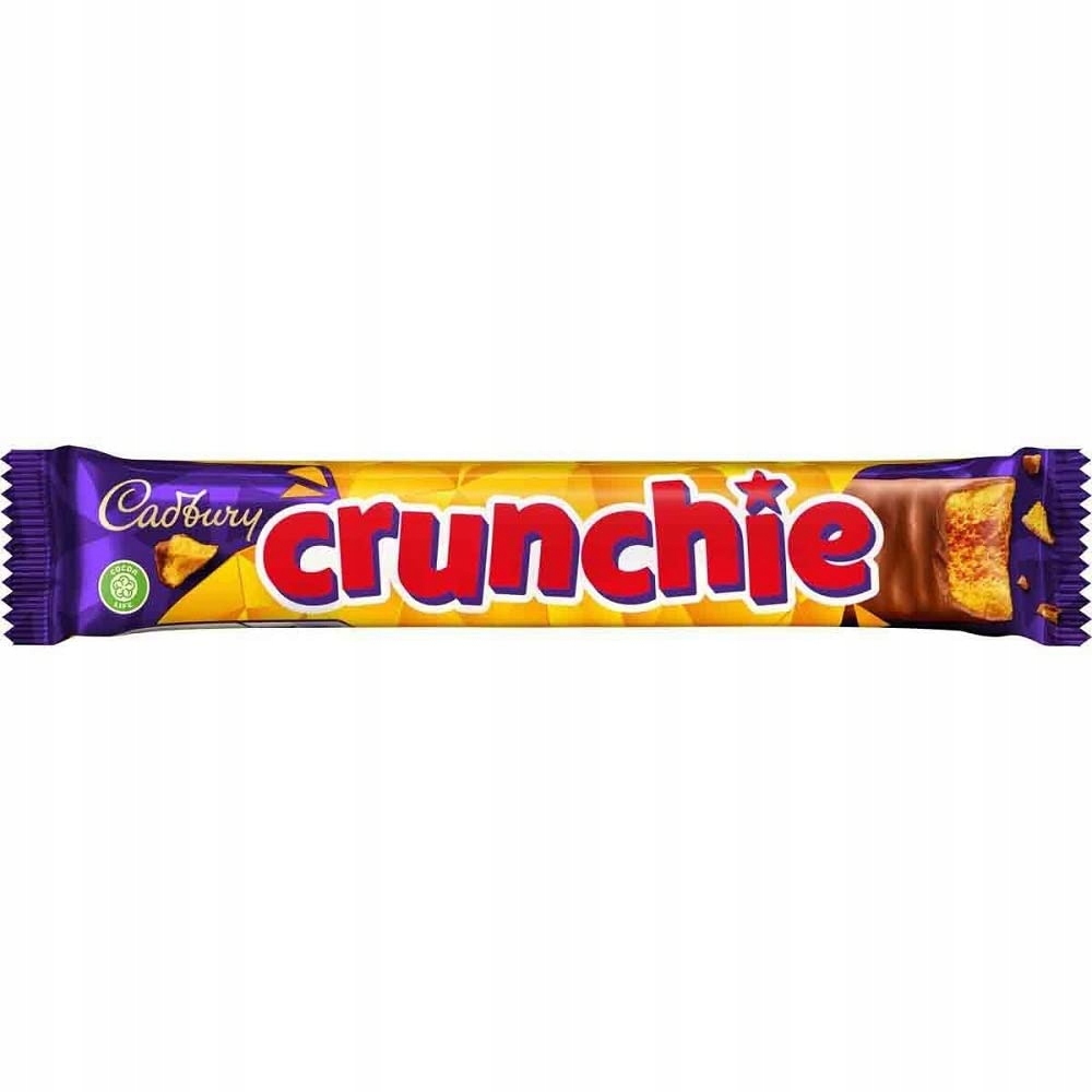 Levně Cadbury Crunchie Tyčinka s karamelovou náplní v polevě 40g 48 kusů