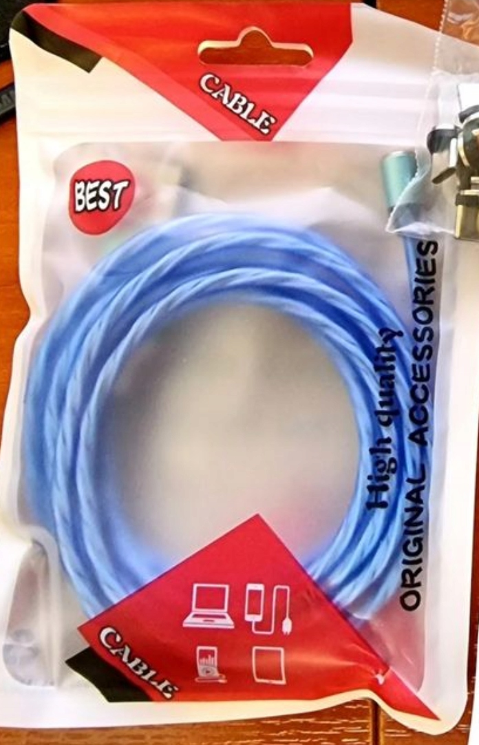 KABEL MAGNETYCZNY LED ŁADOWANIE MAGNETYCZNE ~2m - NOWE BEZ DEFEKTÓW