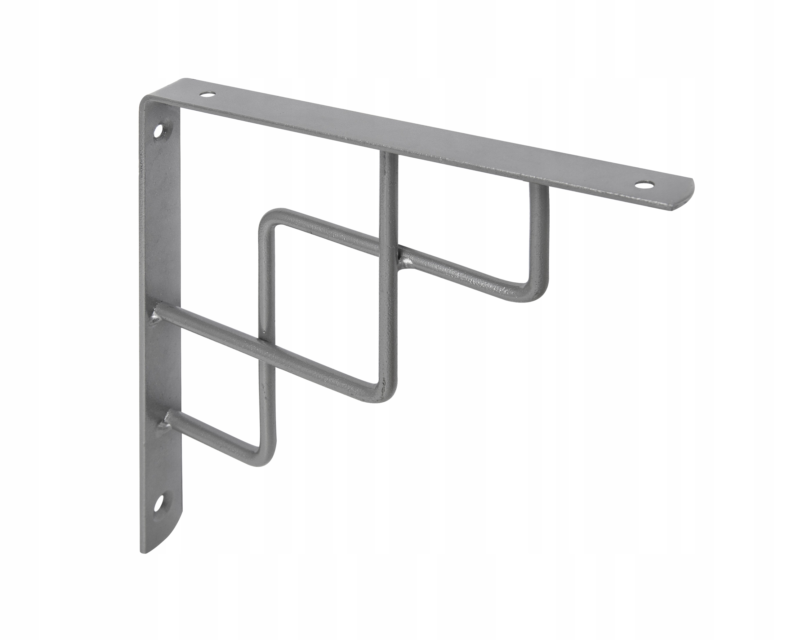 WSPORNIK PÓŁKI STAL OZDOBNY SREBRNY 200x200 MARK