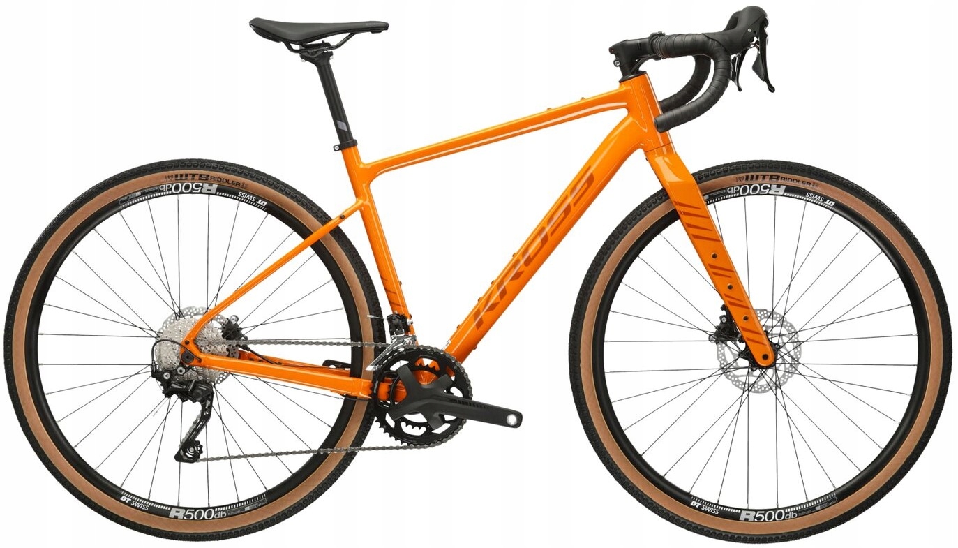 Rower Gravel Kross Esker 5.0 rama M 19 28 pomarańczowy