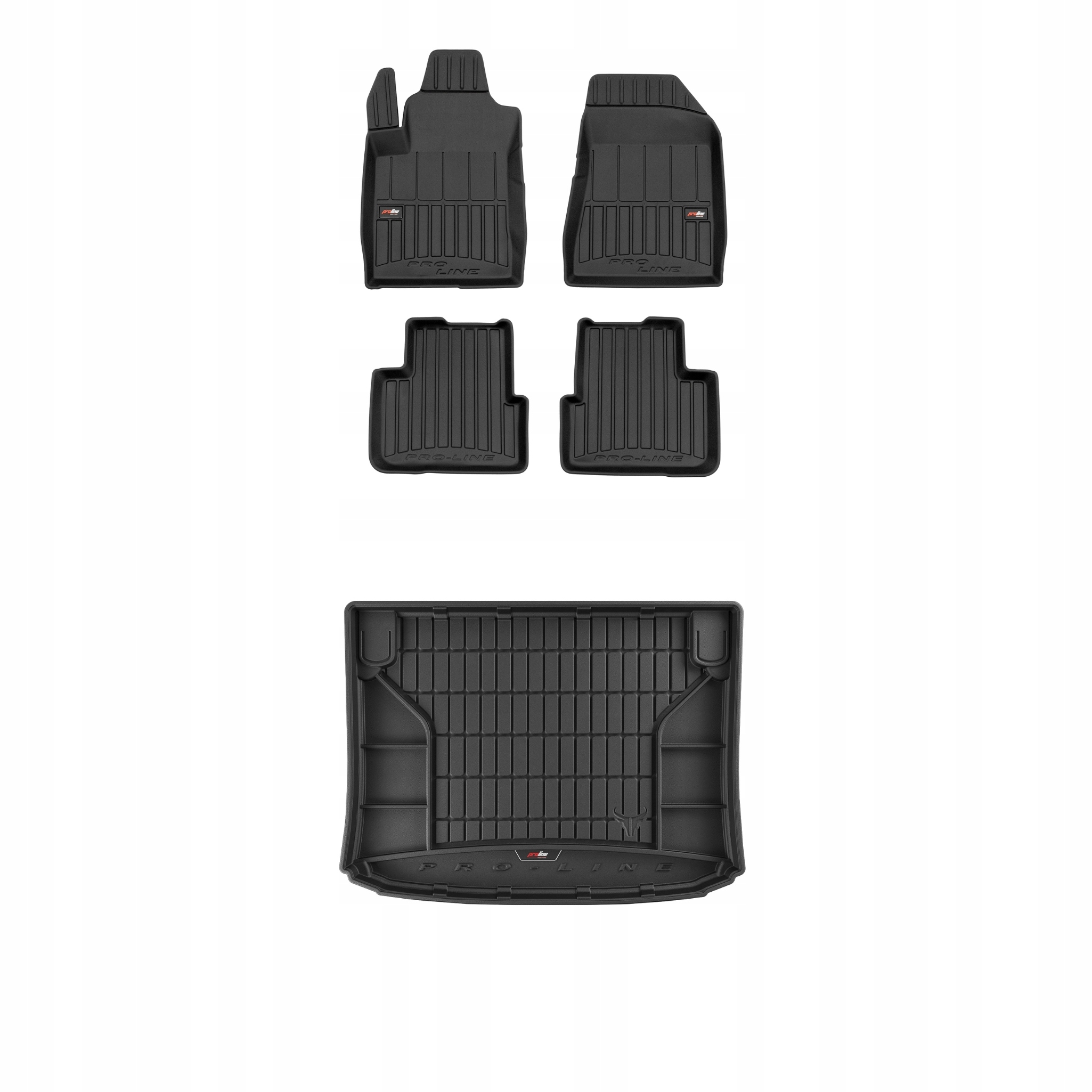 Frogum 3D Sada gumových koberců a rohože s logem pro Fiat Bravo II 2007-2014