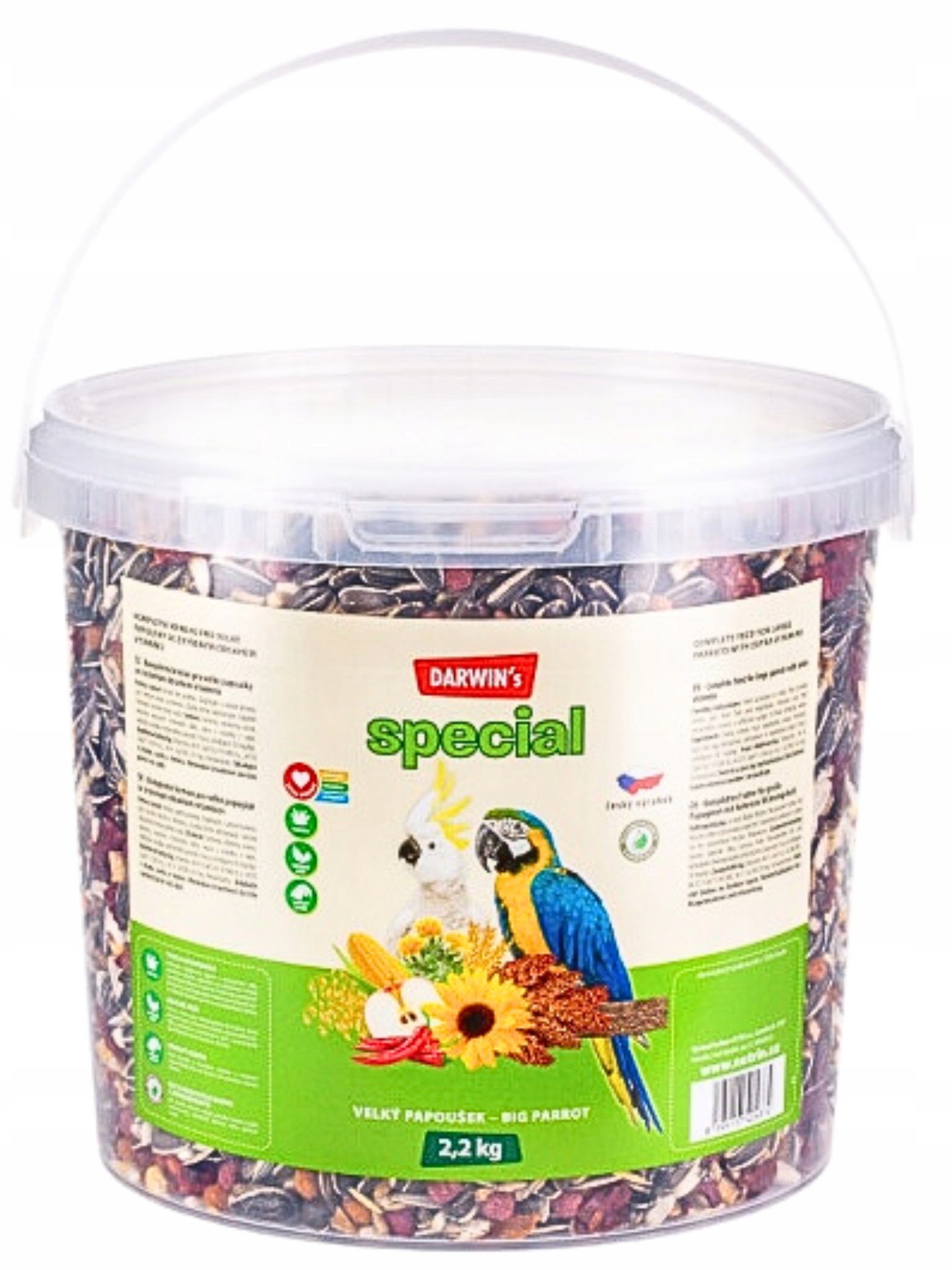 Nutrin Darwin's Big Parrot – krmivo pro velké papoušky 2,2 kg