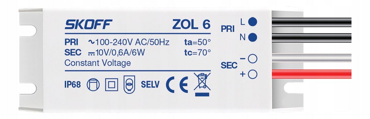 

Zasilacz Led Skoff ZOL6 10V 6W hermetyczny