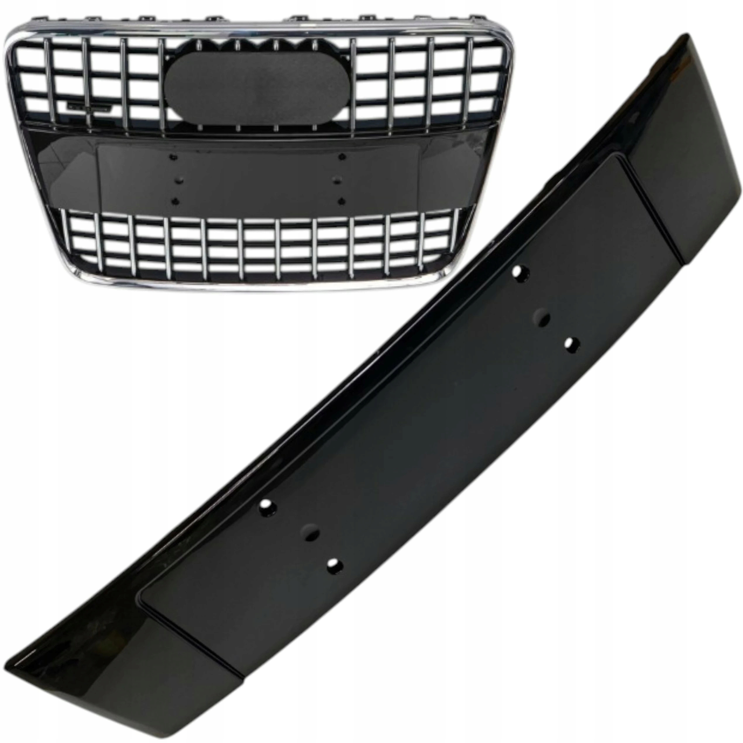 Podložka pod registraci rámeček blenda atrapy Audi Q7 I 4L0 Lifting 2009-15