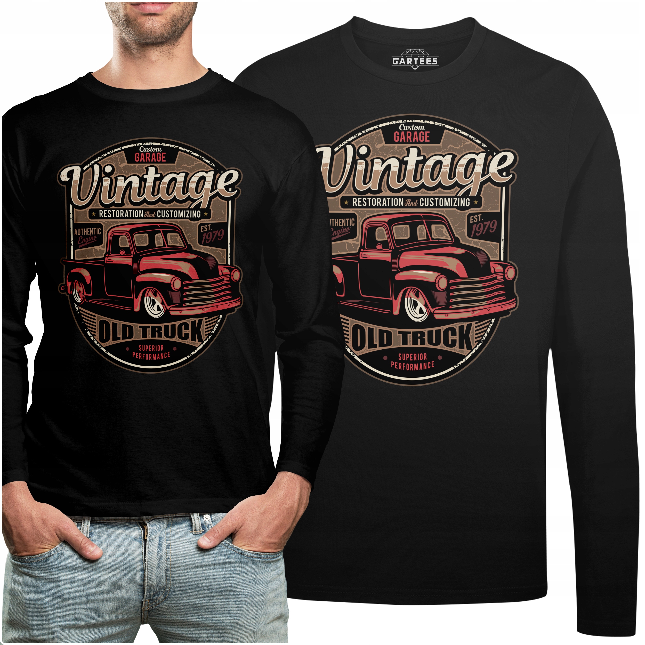 

Koszulka Long Prezent Napis Vintage Old Truck
