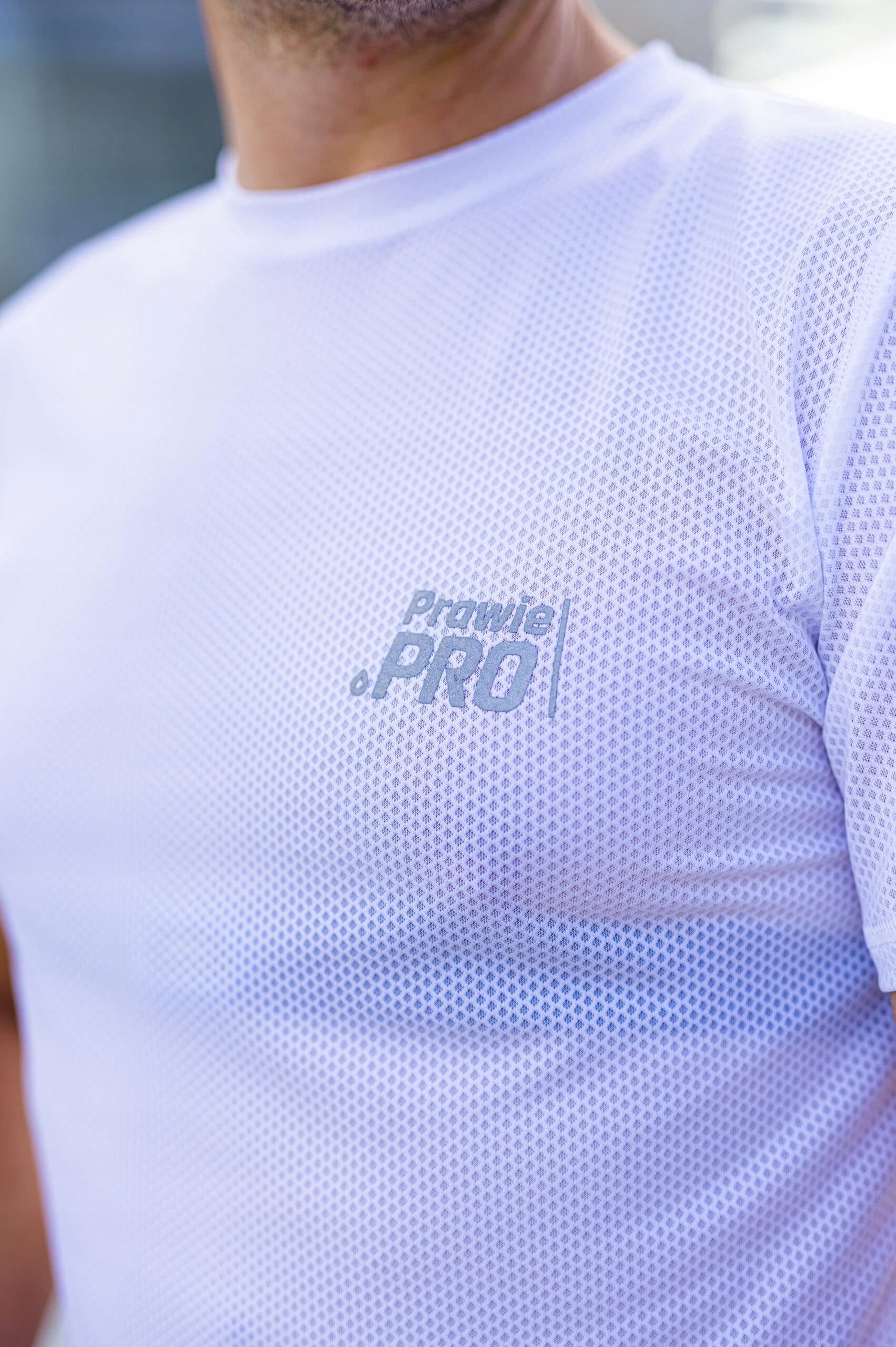 Koszulka sportowa męska Prawie.PRO 150 VO2 MAX Bia Kolekcja VO2MAX