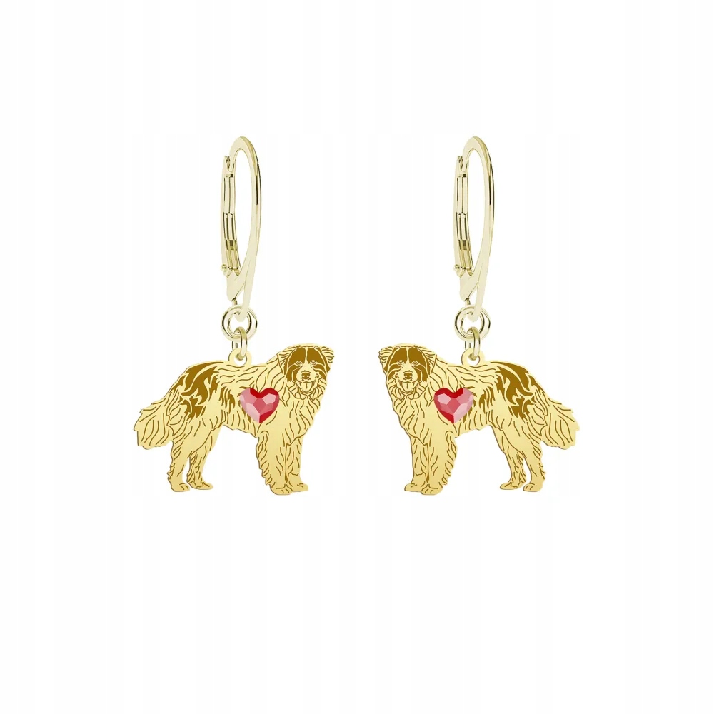 Náušnice Zlaté Bosensko-chorvatský salašnický pes 925 Dárek Gravírování Bonus