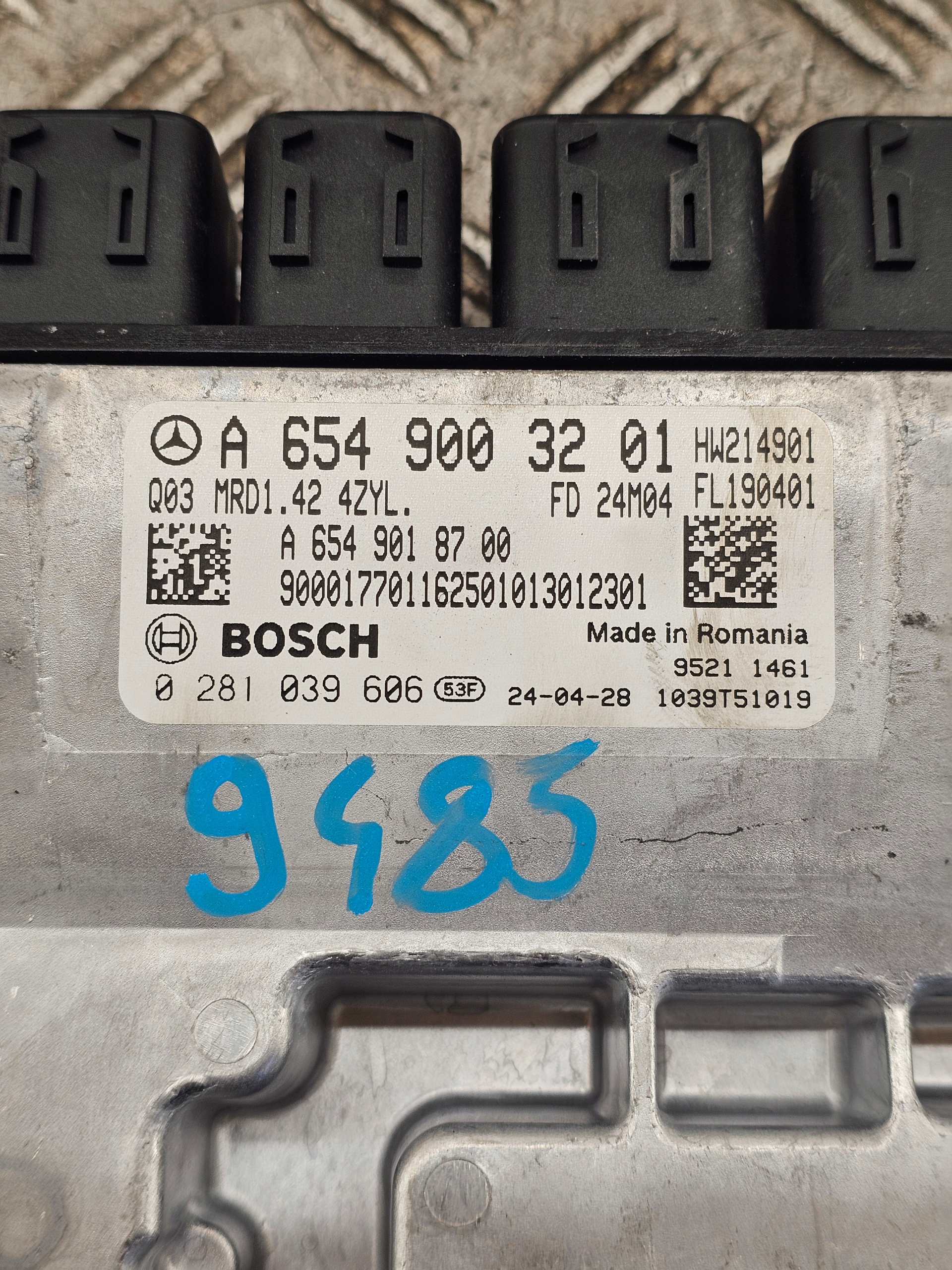 control unit of the engine Mercedes-Benz Sprinter W907 W910 a6549003201