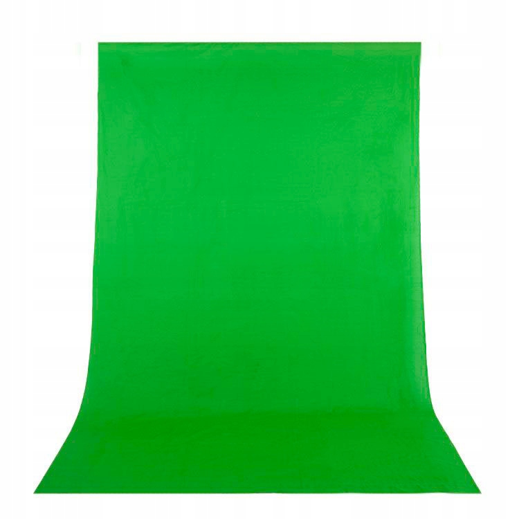 Zelené pozadí bavlněné fotografické pozadí 3x3,65 m Green Screen