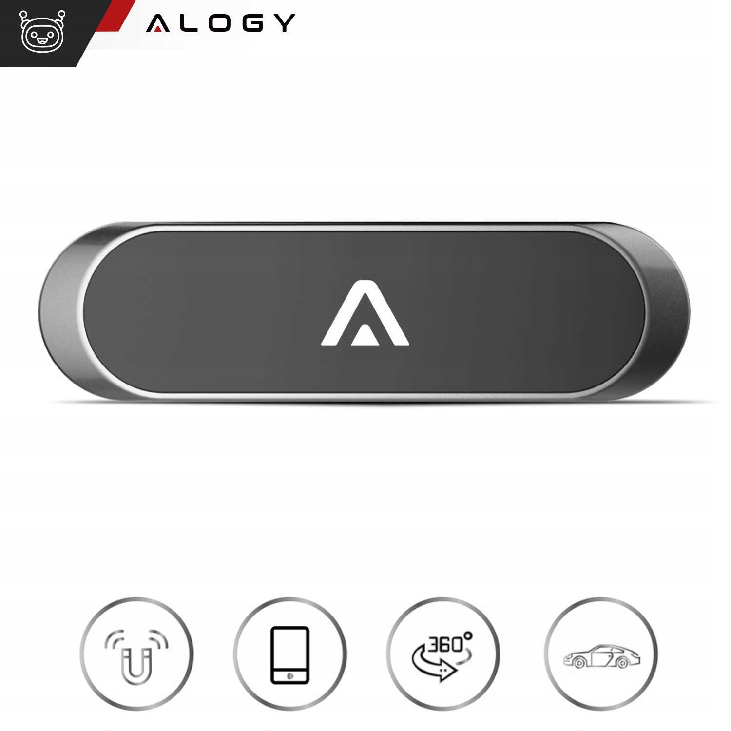 MAGNETYCZNY UCHWYT DO AUTA NA TELEFON UNIWERSALNY EAN (GTIN) 5907765604717