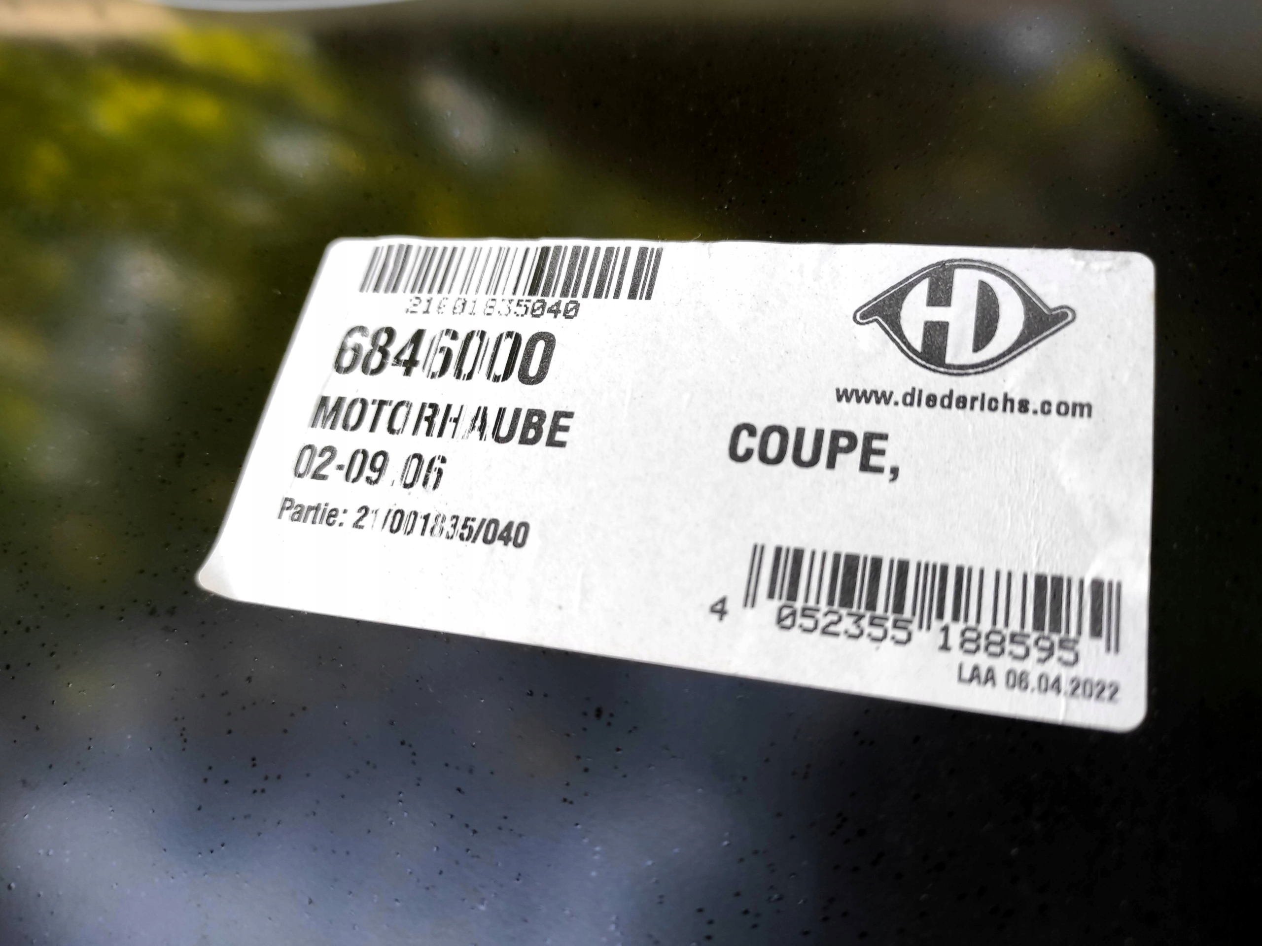 MASKA POKRYWA SILNIKA HYUNDAI COUPE II GK 6846000 Waga produktu z opakowaniem jednostkowym 20 kg