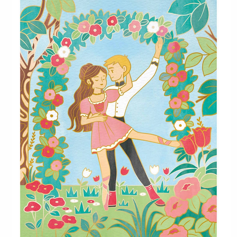 Zestaw kreatywny Złote kontury Tancerki 6+, Janod Certyfikaty, opinie, atesty EN 71