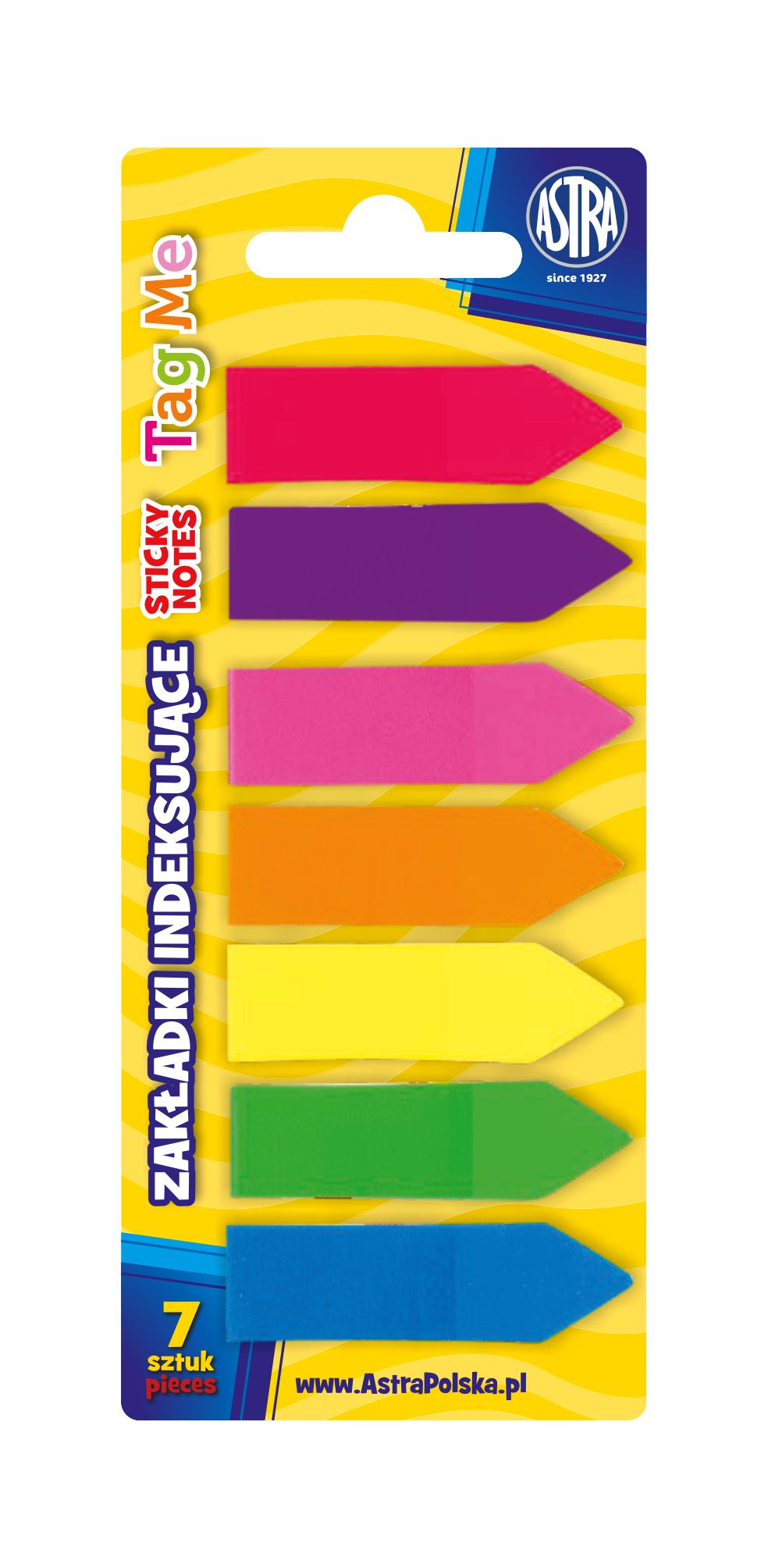 

Zakładki indeksujące papierowe Astra 7 kol.