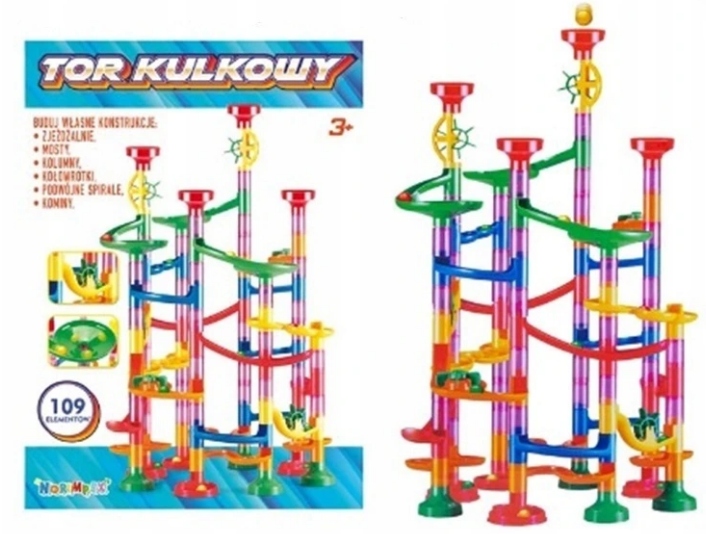 

Duży Tor Kulkowy Wyścig Kulek Kulodrom 109 ele.