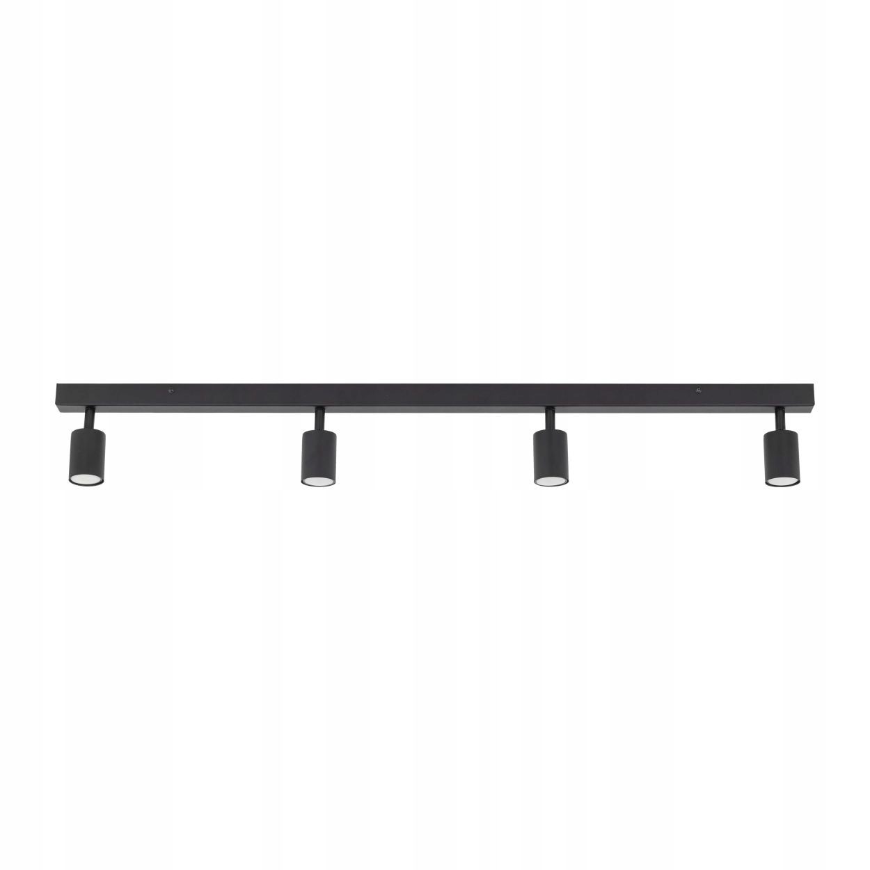 Čierna Stropná Lampa 4xGU10 s nastaviteľnými spotmi a Led osvetlením loft