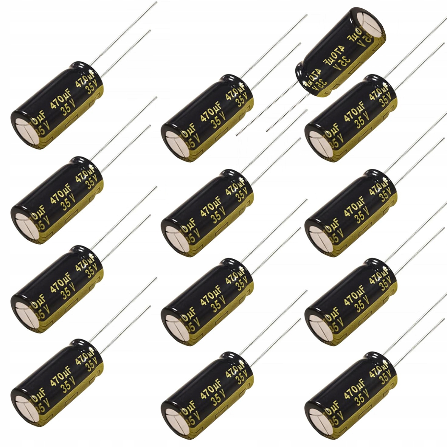 KONDENSATOR ELEKTROLITYCZNY LOW ESR 470UF 35V 10X17MM RASTER 5MM ROSFIX HQ