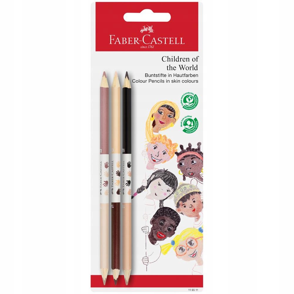 

Kredki Dwustronne W Odcieniach Skóry Faber-Castell