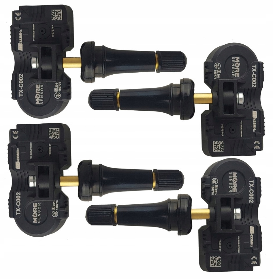 Snímač tlaku pneumatík Tpms Mobiletron TX-C002 TX-C002EU pod testerom Ateq x4