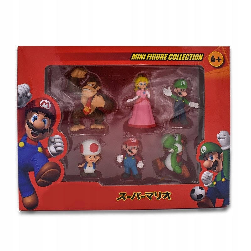 

Figurki Mario Bros Gadżety Zestaw 6 Sztuk