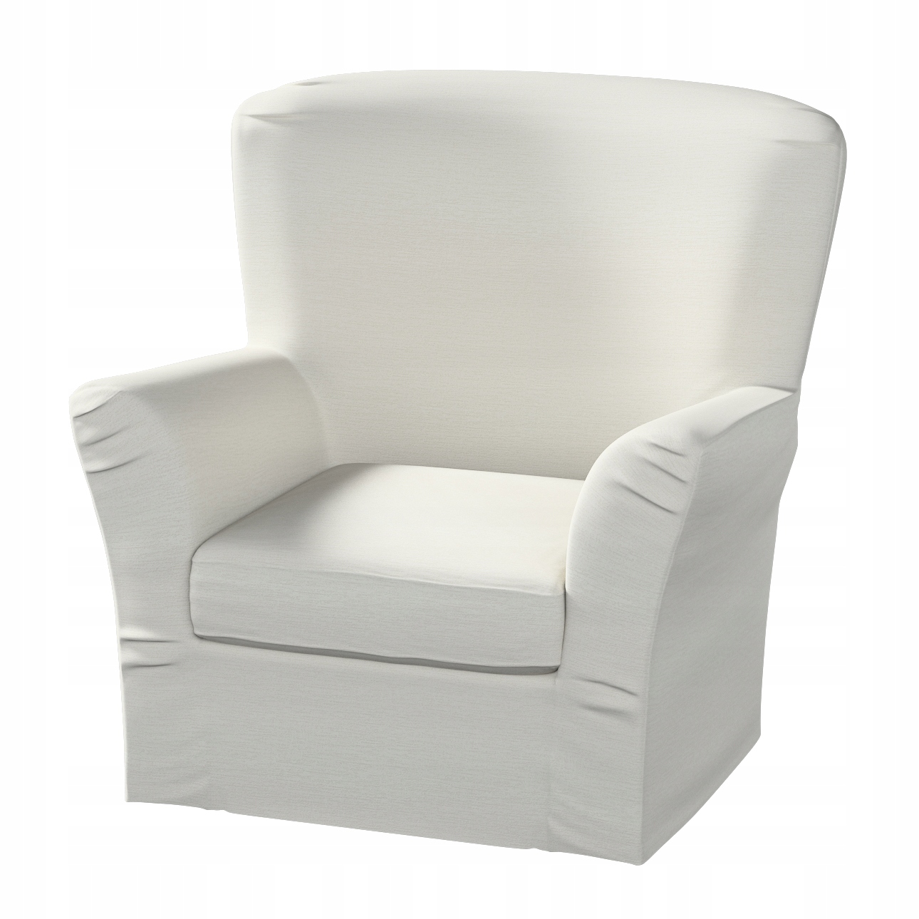 Dekoria Potah na křeslo Tomelilla vysoký s záložkami Ikea šedý