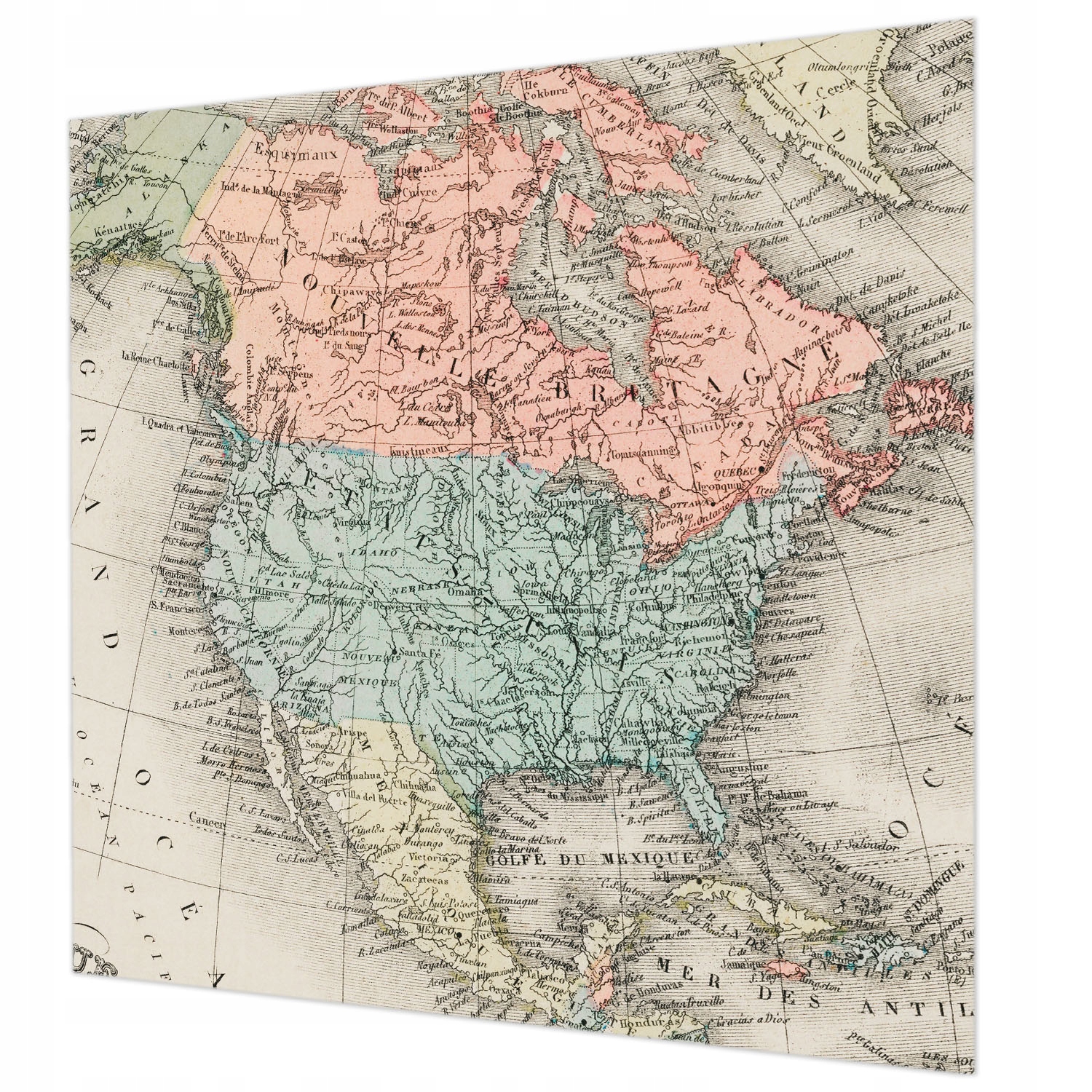 Fototapeta na flizelině Designová módní historická mapa 250x250 lepidlo