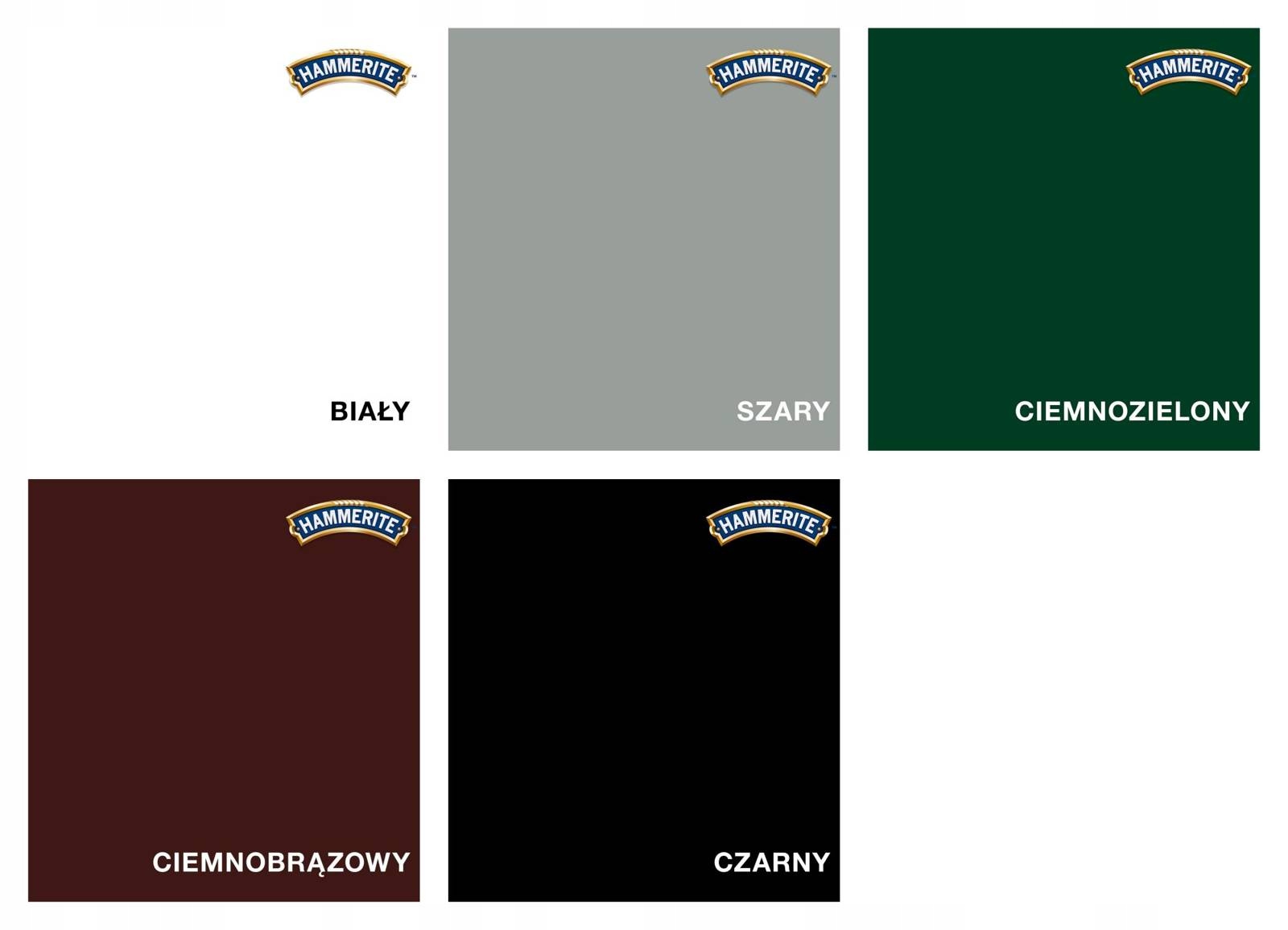 HAMMERITE Farba na rdzę 2,5L BIAŁY PÓŁMAT Wielkość opakowania 2.5 l