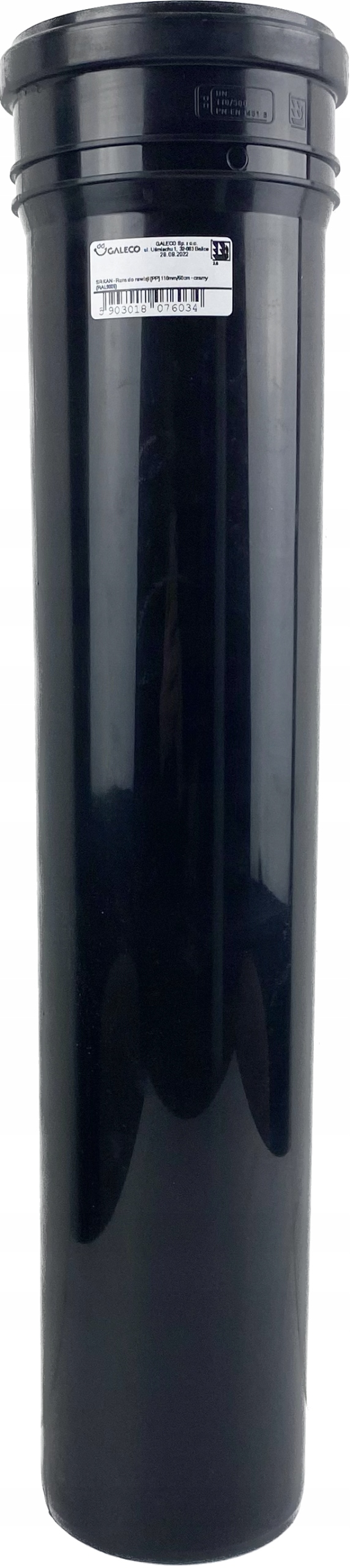

Rura Pvc do rewizji 0,5m fi 110 mm czerń 9005 B