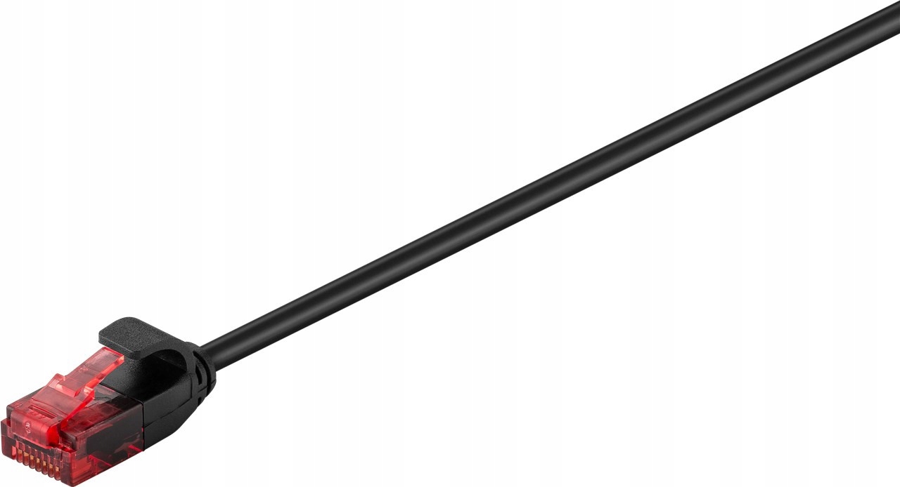 

Kabel sieciowy Utp Cat 6 slim RJ45 czarny 0.15m