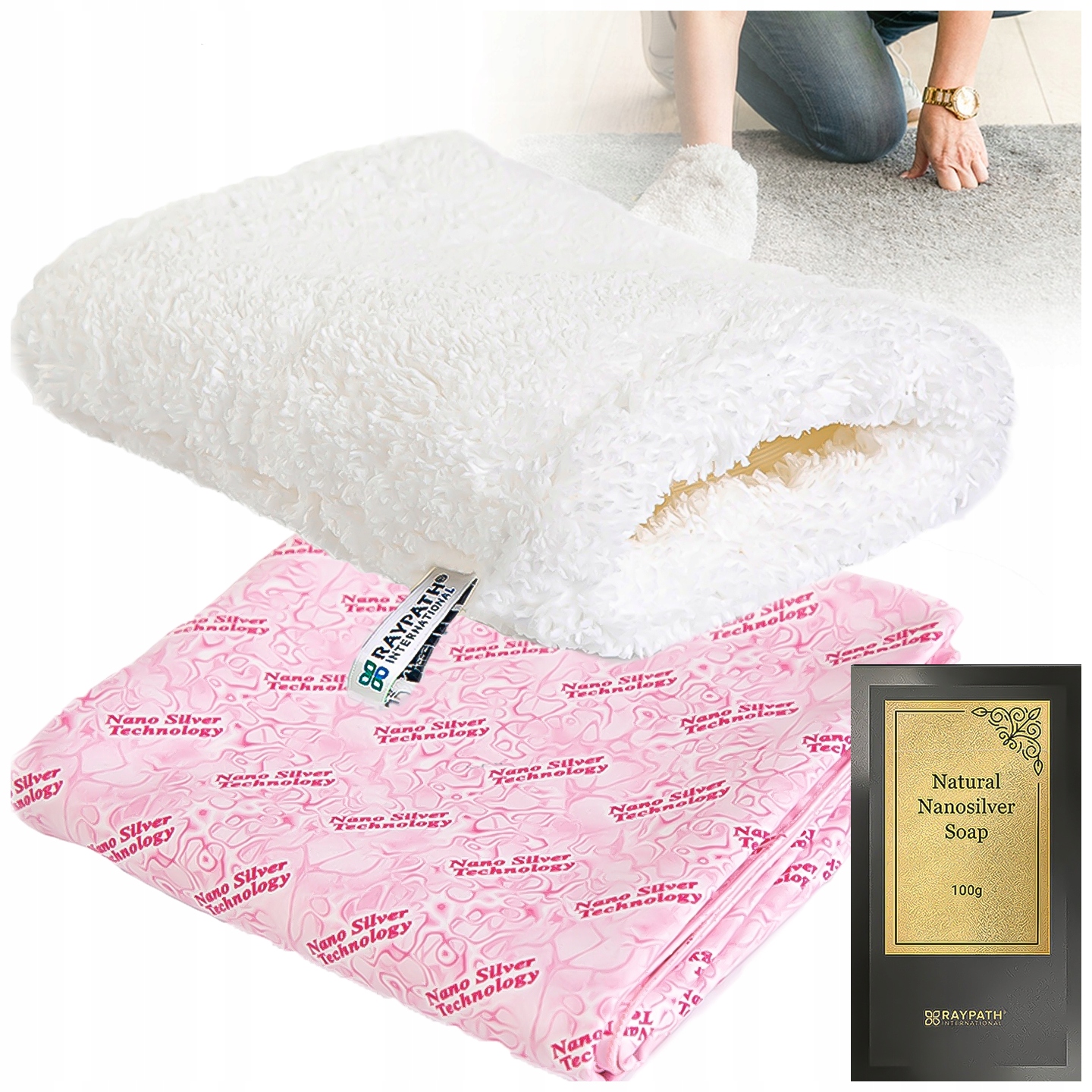 Levně Univerzální sada Rukavice Nova M Sunbeam Mýdlo Bílé 100g Raypath