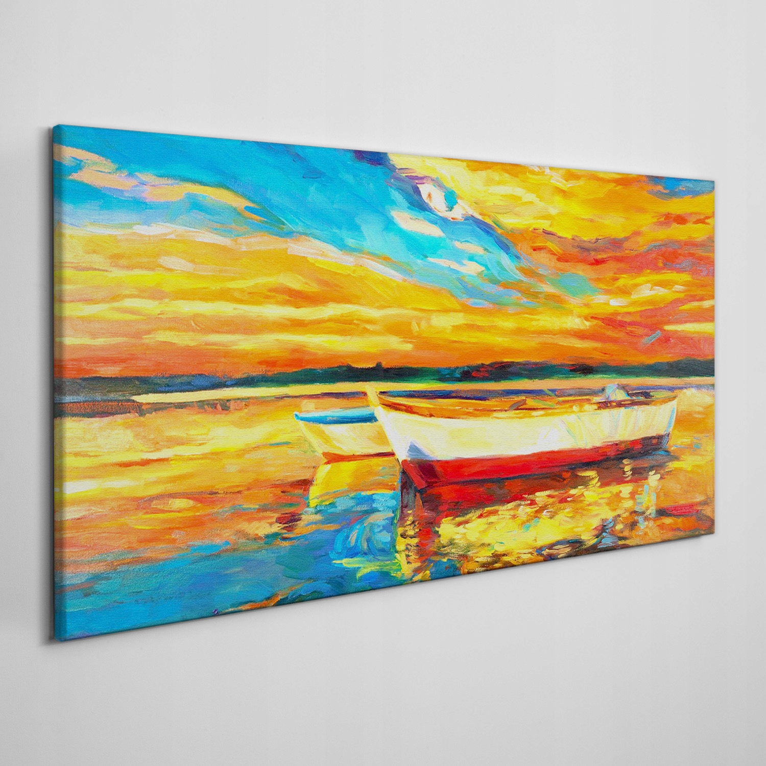 

Obraz na płótnie Port niebo zachód słońca 120x60