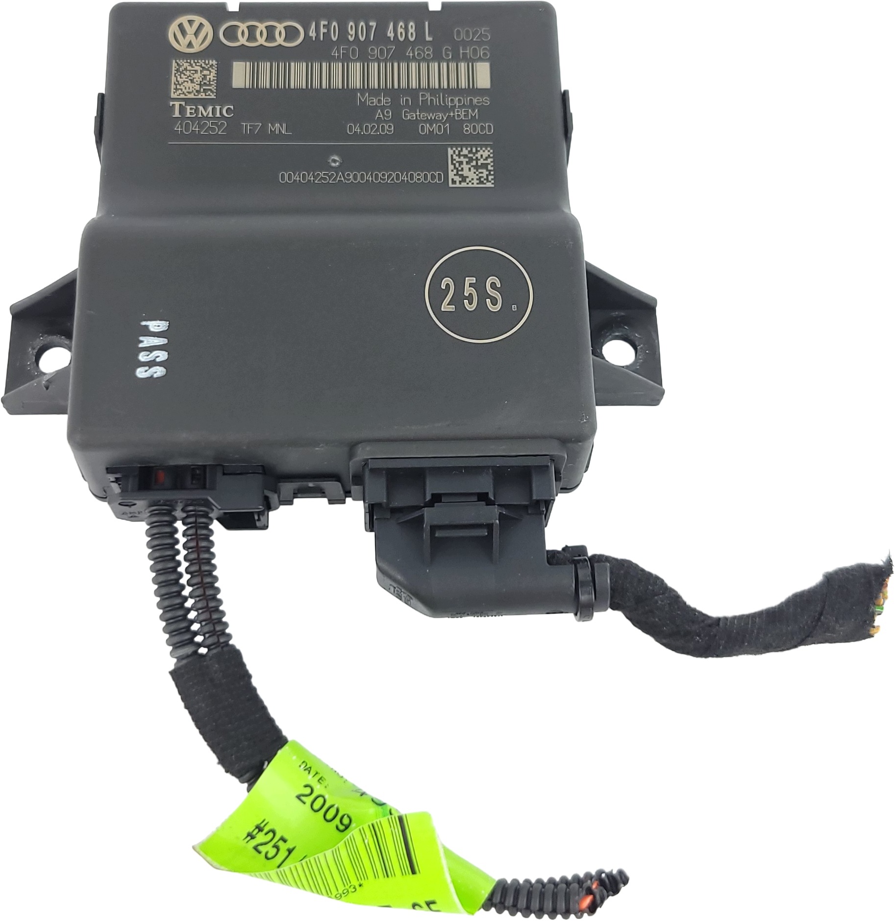 AUDI A6 C6 LIFT module control unit GATEWAY 4F0907468L