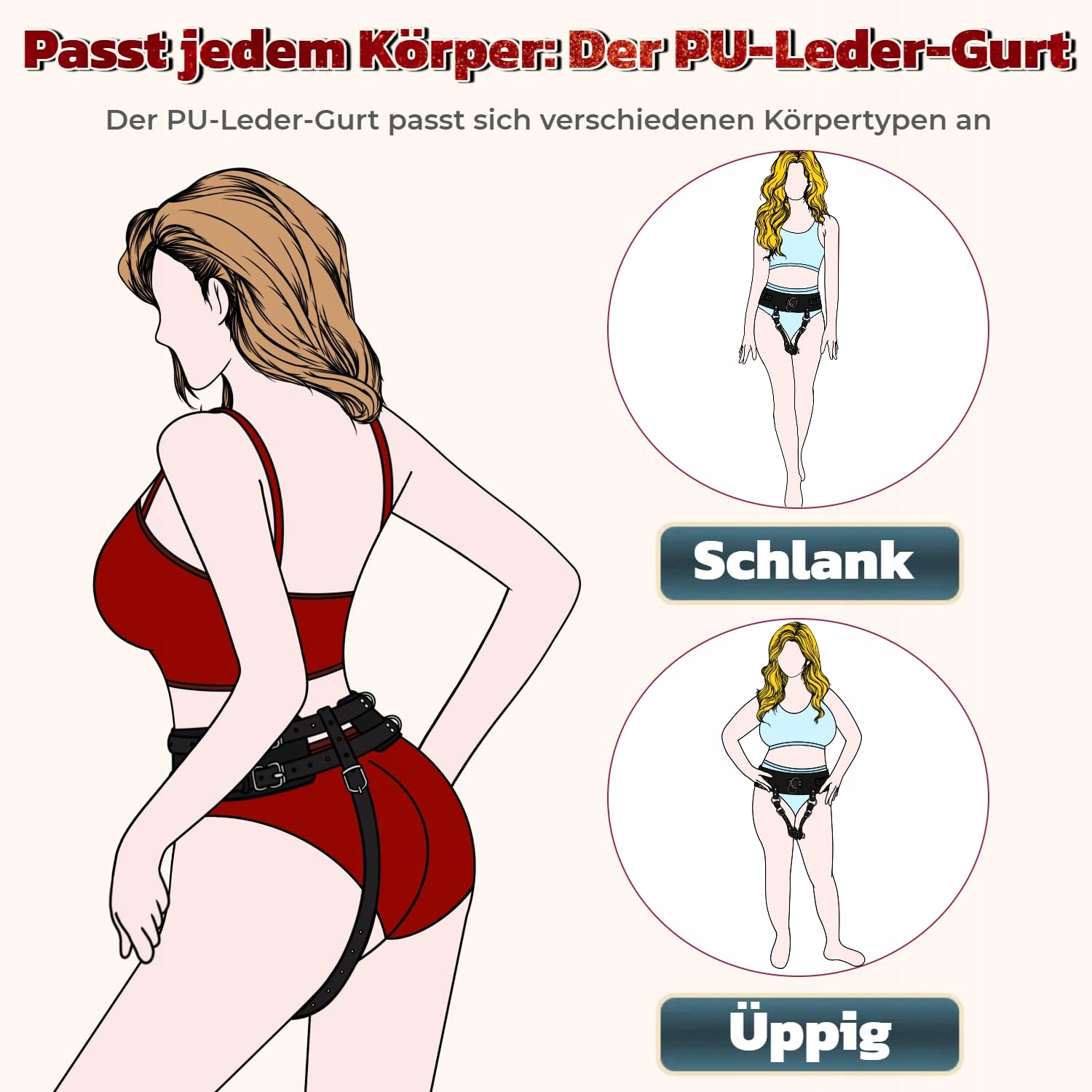 GURT BDSM Pas Cnoty Wibrator Fetysz Dla Magic Wand Zabawka Erotyczna — miniatura 4
