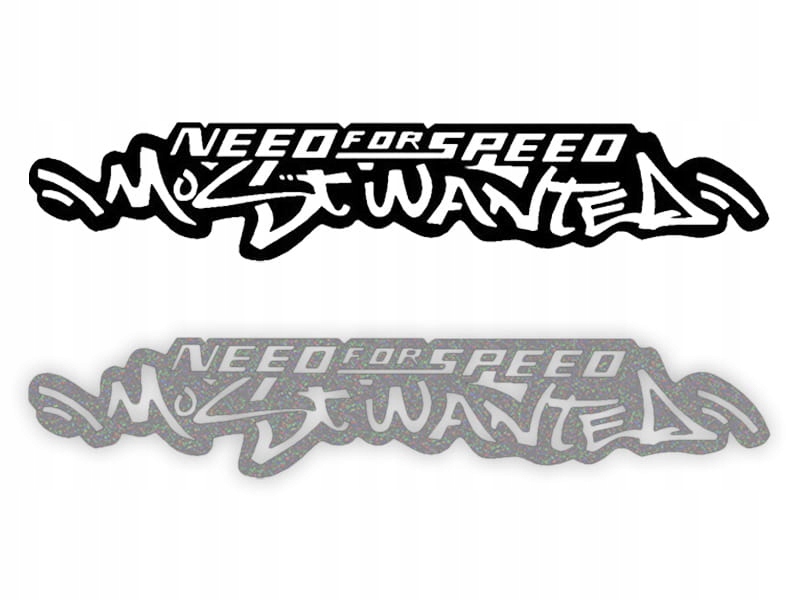 NFS MOST WANTED - Naklejka na samochód na auto - O