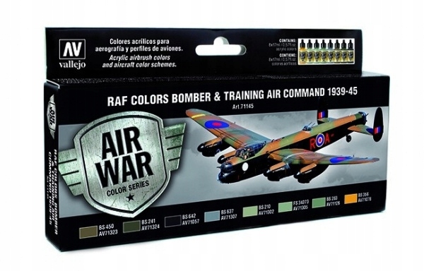 Vallejo 71145 Stavebnice Model Air War Raf Colors