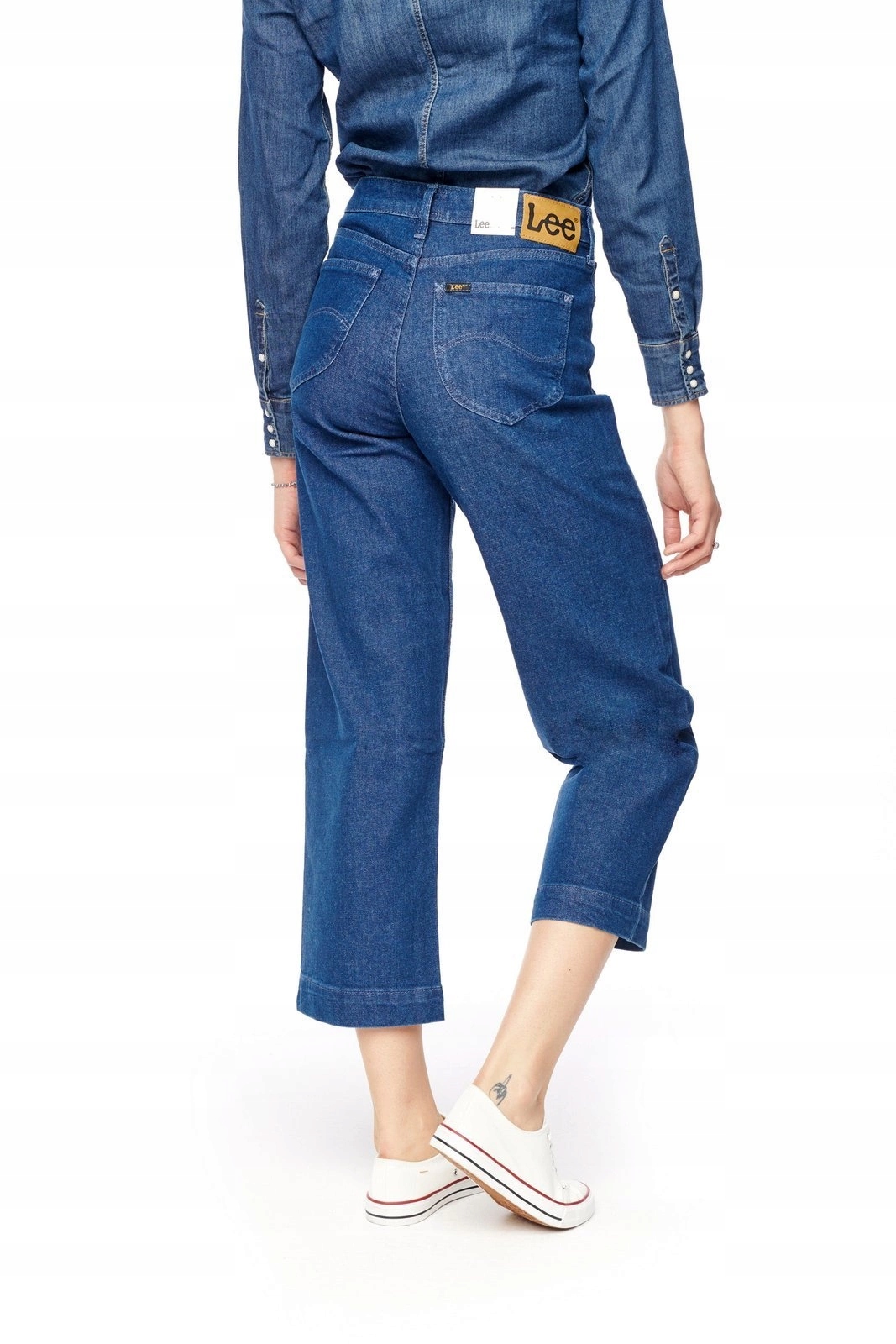 Dámské široké džíny Lee Wide Leg Dark Wilma L30GDJGR 27/33
