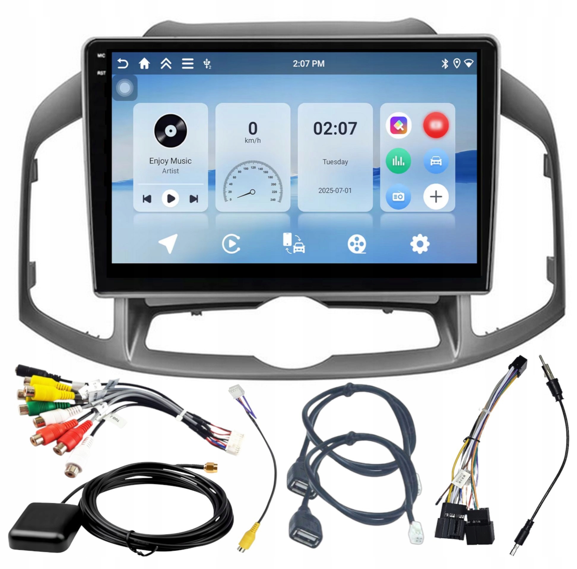 Rádio Navigácia Gps Chevrolet Captiva 2012-2017 Wifi Carplay Usb 4GB 64GB