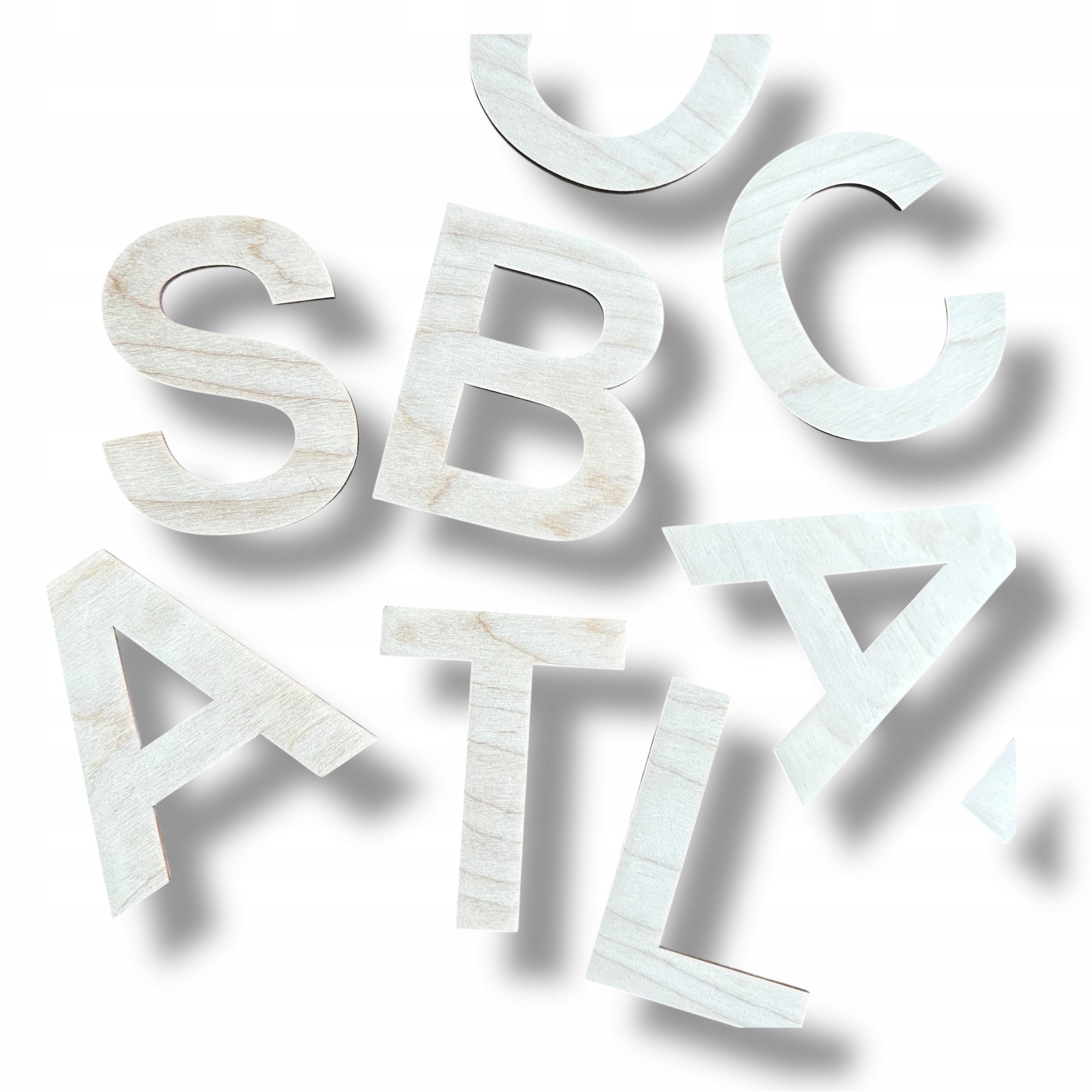 Dřevěné písmena 10 cm z překližky 3 mm – libovolný nápis