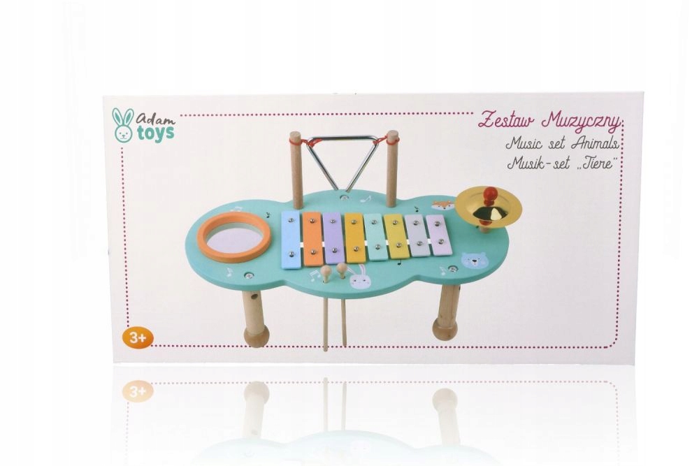 AdamToys Musikspielzeug Tiere Lerntisch Spieltisch 4in1 Musikinstrument Kinder Musik-Set — 14