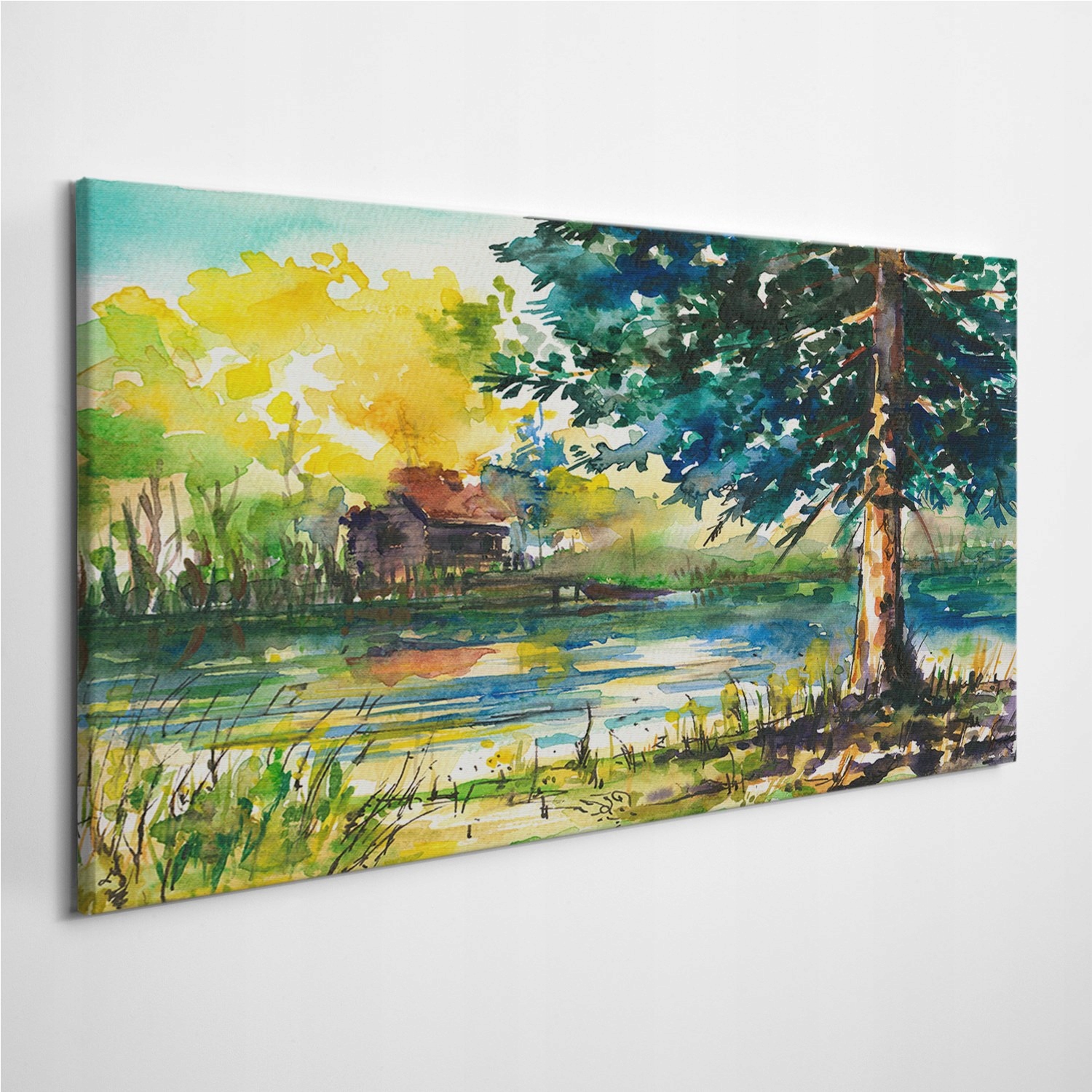 

Obrazy na płótnie Krajobraz Wioska Drzewo 120x60