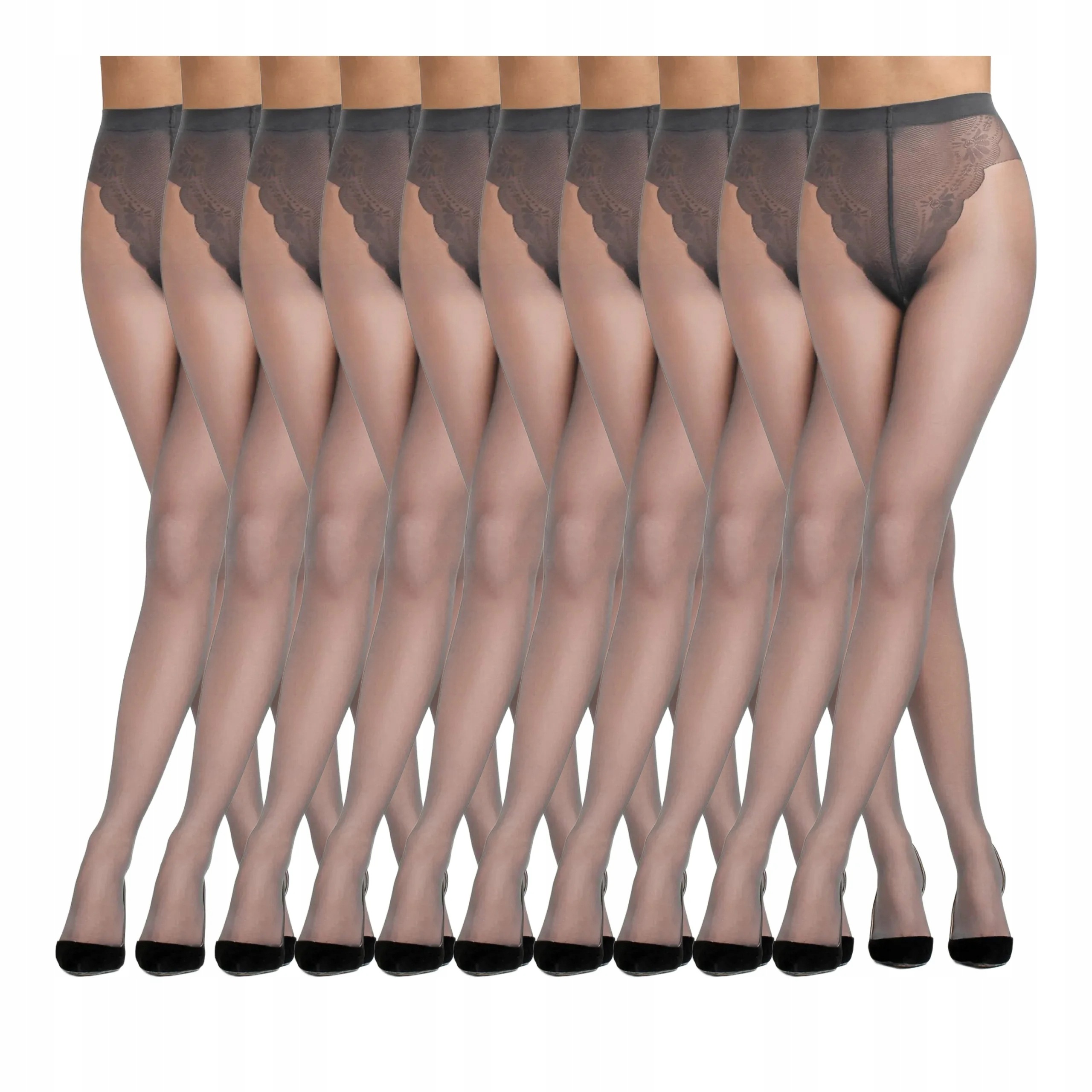 10 párů Punčocháče 40 den polomatné 10 x Grafit 4-L