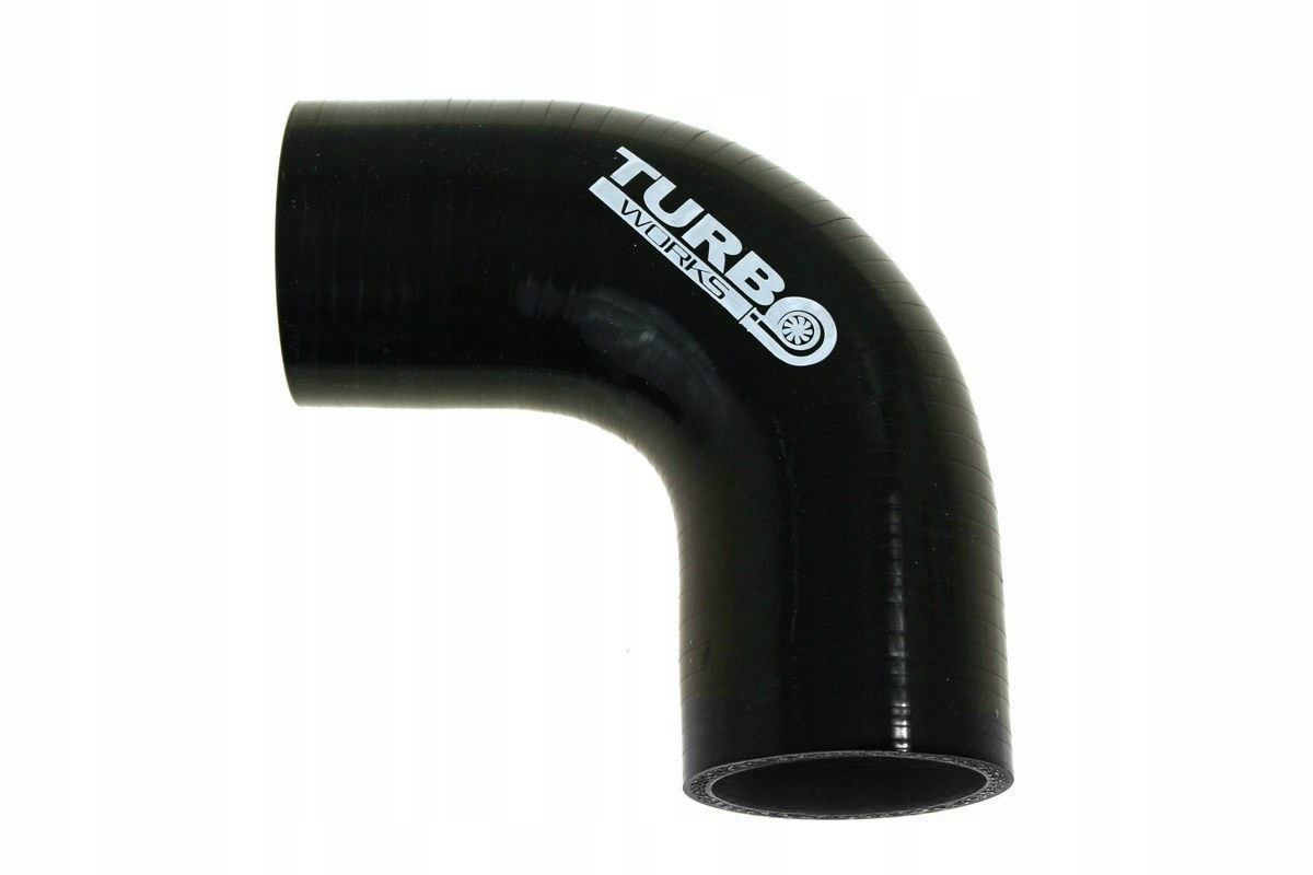 KOLANKO SILIKONOWE 90ST TURBOWORKS BLACK 70MM