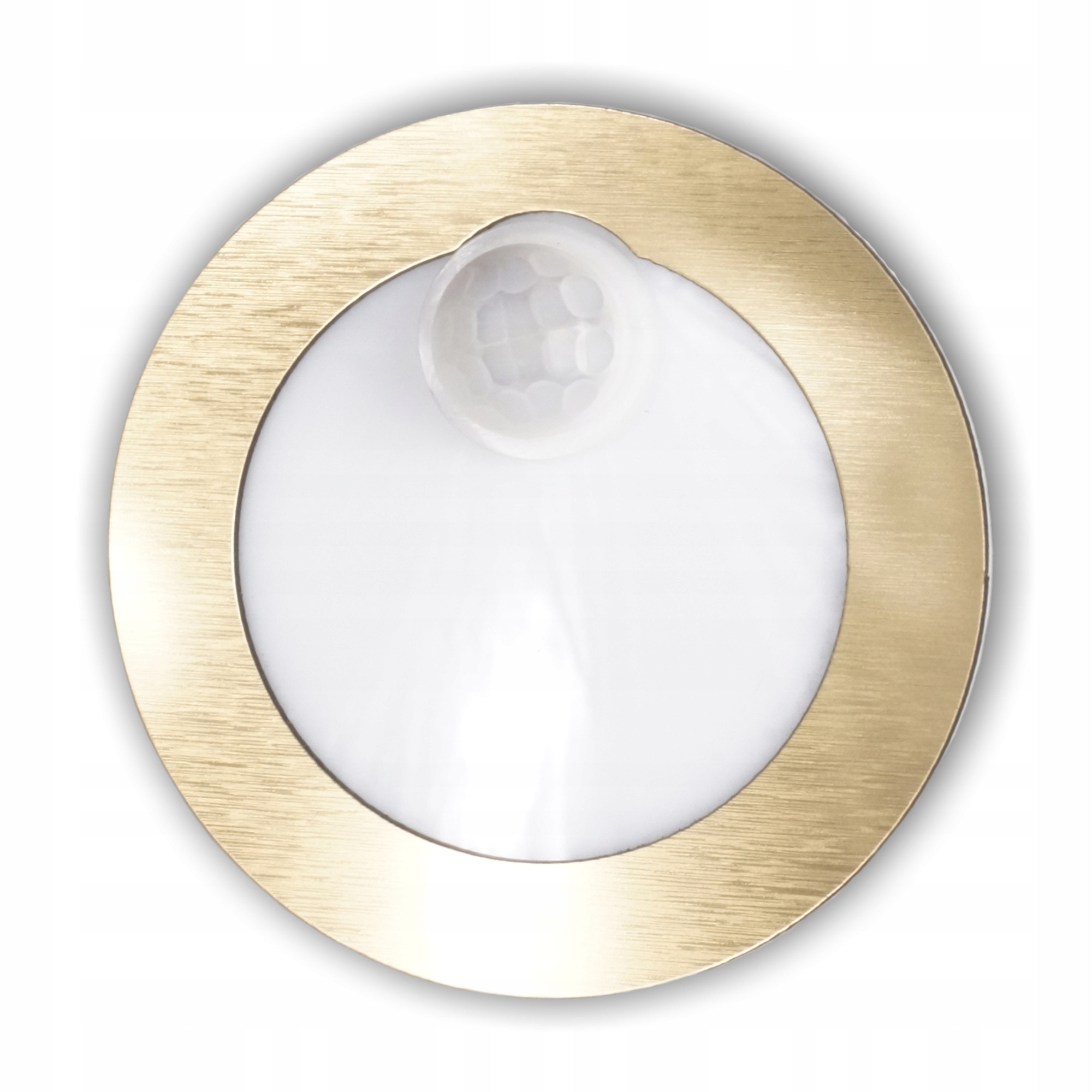 

Lampka Oświetlenie Schodowe Okrągła Złota Czujnik