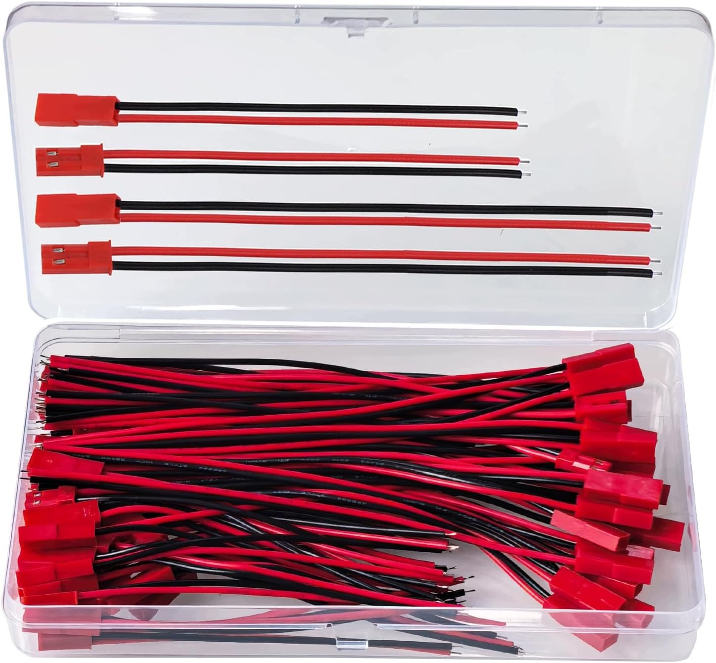 40 Párů Zástrček Jst Bec 2-PIN 100/150MM 22AWG Konektor Rc Lipo