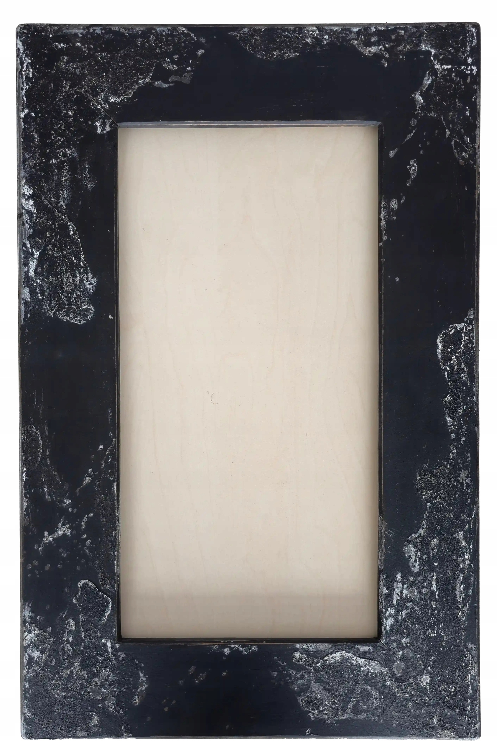 Unikátny ručne vyrobený rámik v čiernej farbe, Vintage