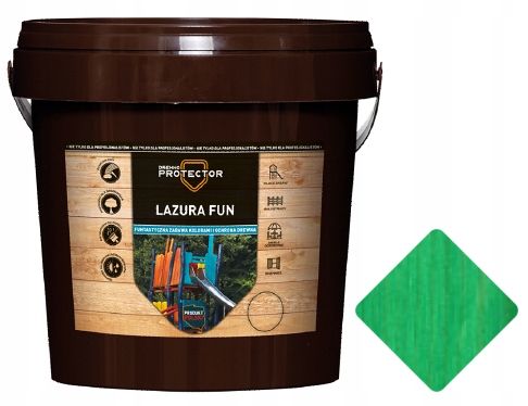 

Lazura Fun 5L Zielony Dekspol Drewno Protector