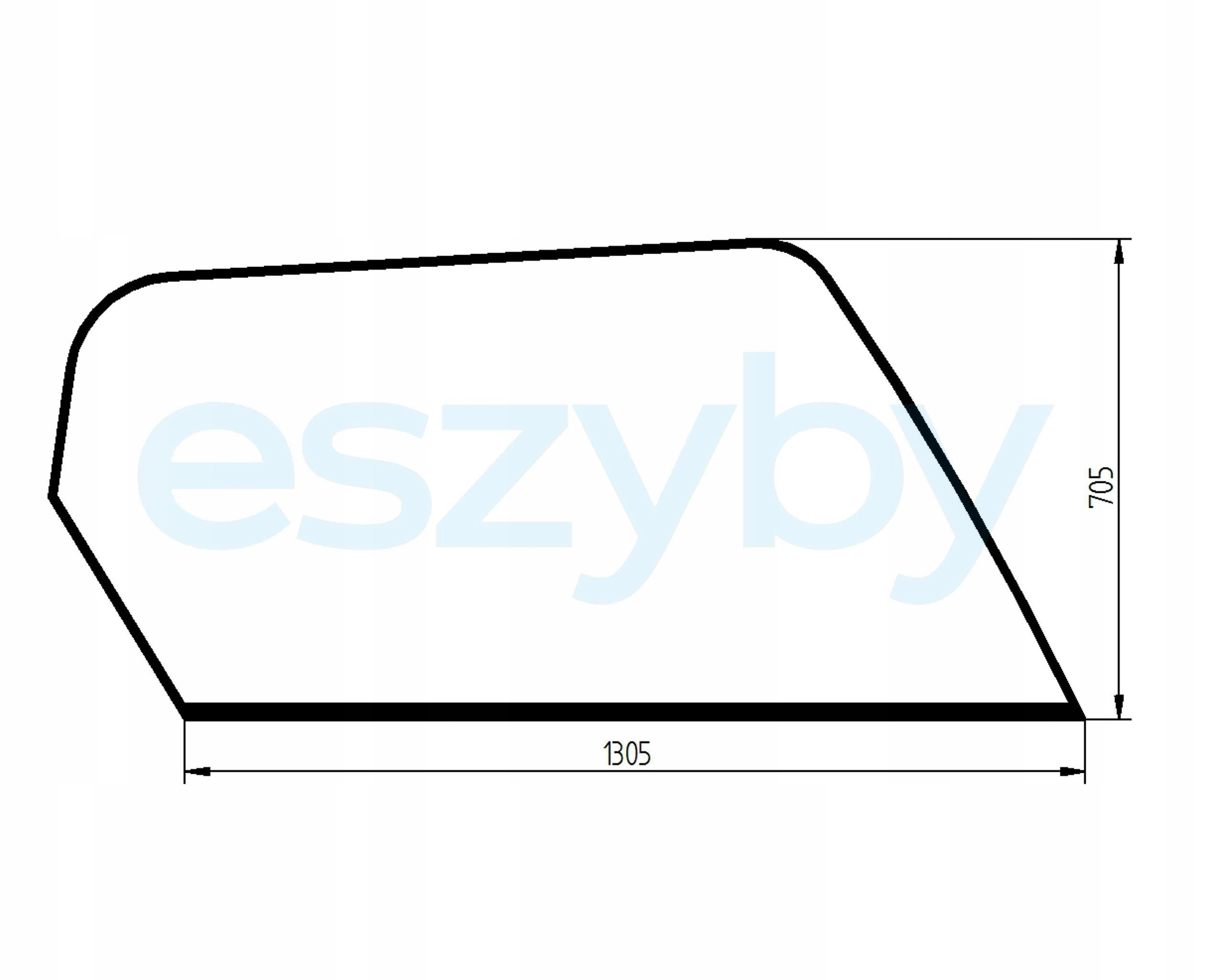 sklo teleskopický nakladač Manitou boční 551253