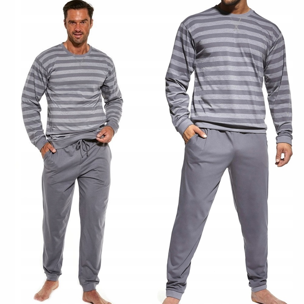 Pánské Pyžamo Cornette 117 losse 9 XXL 52 Šedá