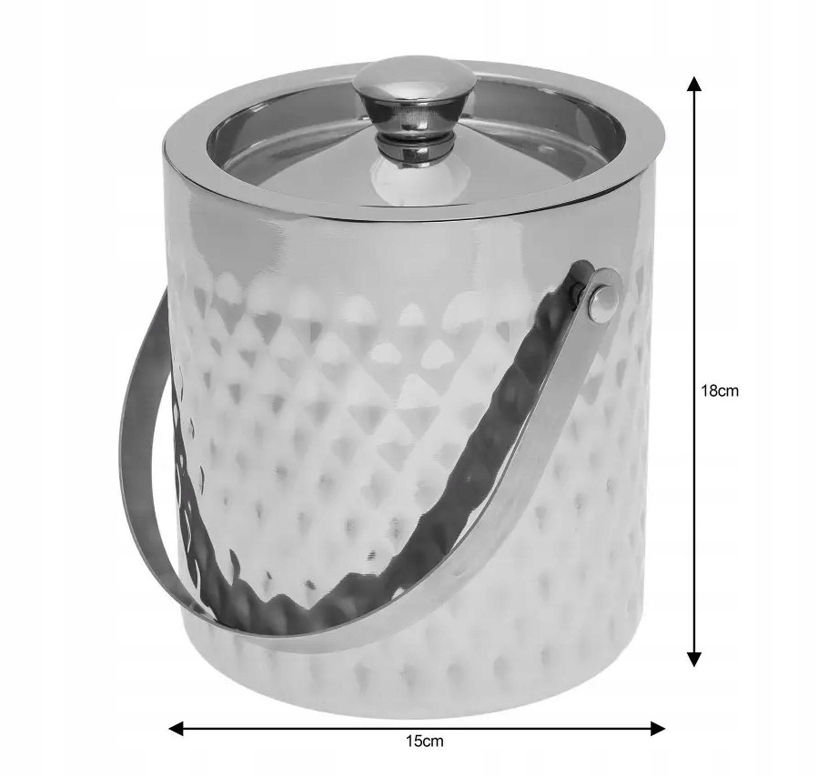 Wiaderko do lodu + szczypce 1,5L Kinghoff EAN (GTIN) 5908287215085